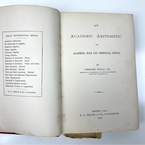 Academic Arithmetic with Answers Wells - Picture 3 of 9